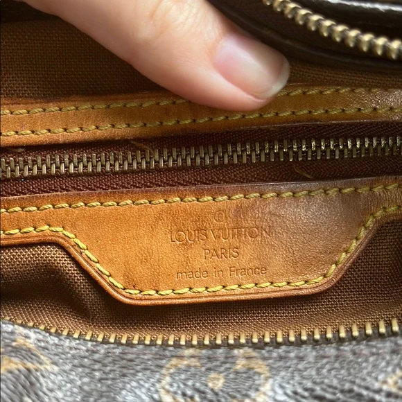 Monogram Canvas Tote with Leather Straps - Picture 4 of 4